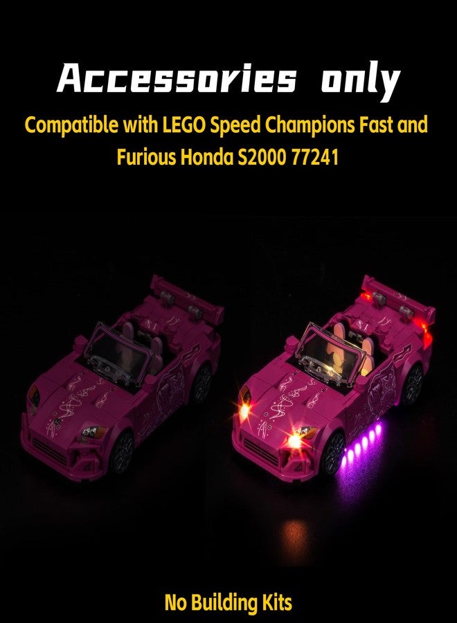 BrickBling LED Light Compatible with Lego Speed Champions 2 Fast 2 Furious Honda S2000 77241 - Not Come with Car - Image 4